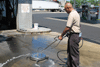 Gas Station Concrete Surface Cleaning