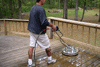 Deck Washing with Surface Cleaner