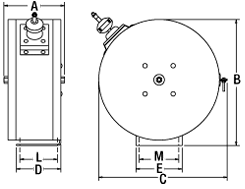 Enclosed Spring Driven Reel Diagram