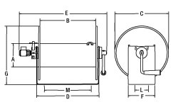 hand crank hose reel