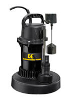 Submersible Pump with Vertical Float